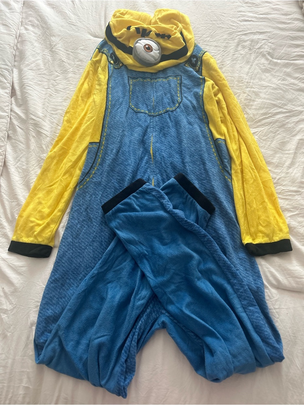 Minion-Inspired Yellow & Blue One-Piece